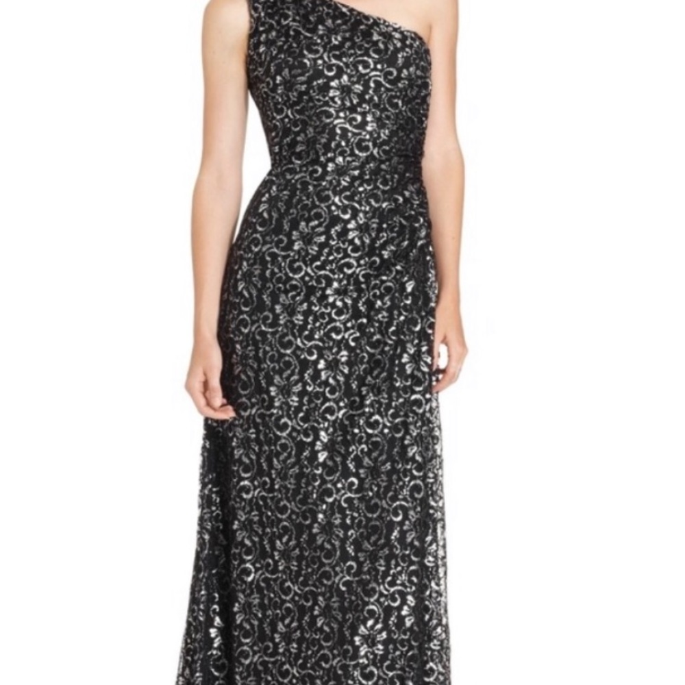 Gorgeous one shoulder Calvin Klein dress!